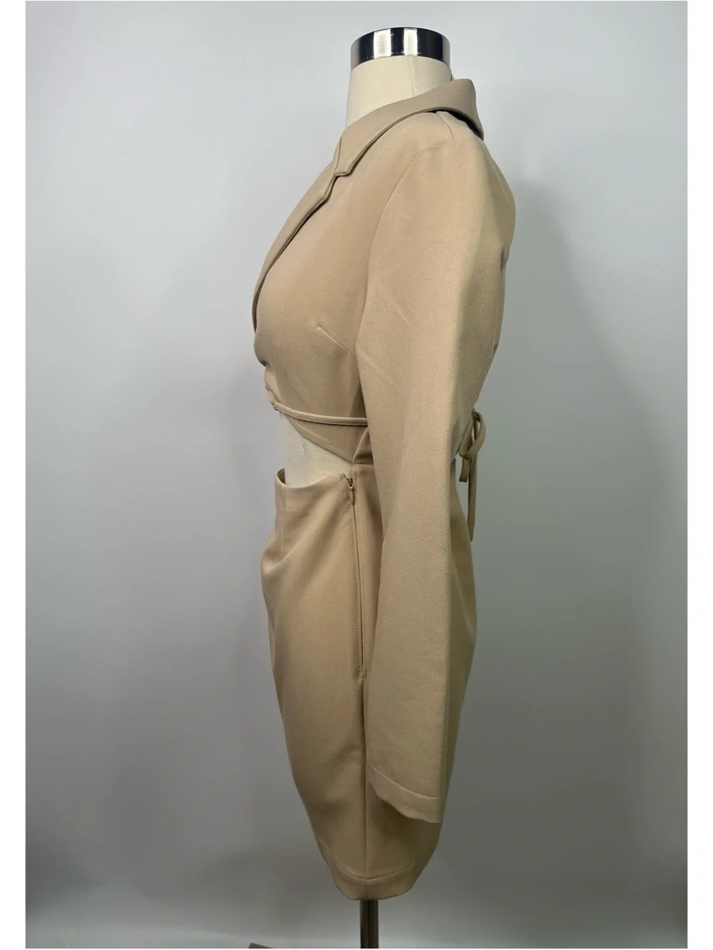Abercrombie & Fitch Cutout Blazer Long Sleeve Mini Dress